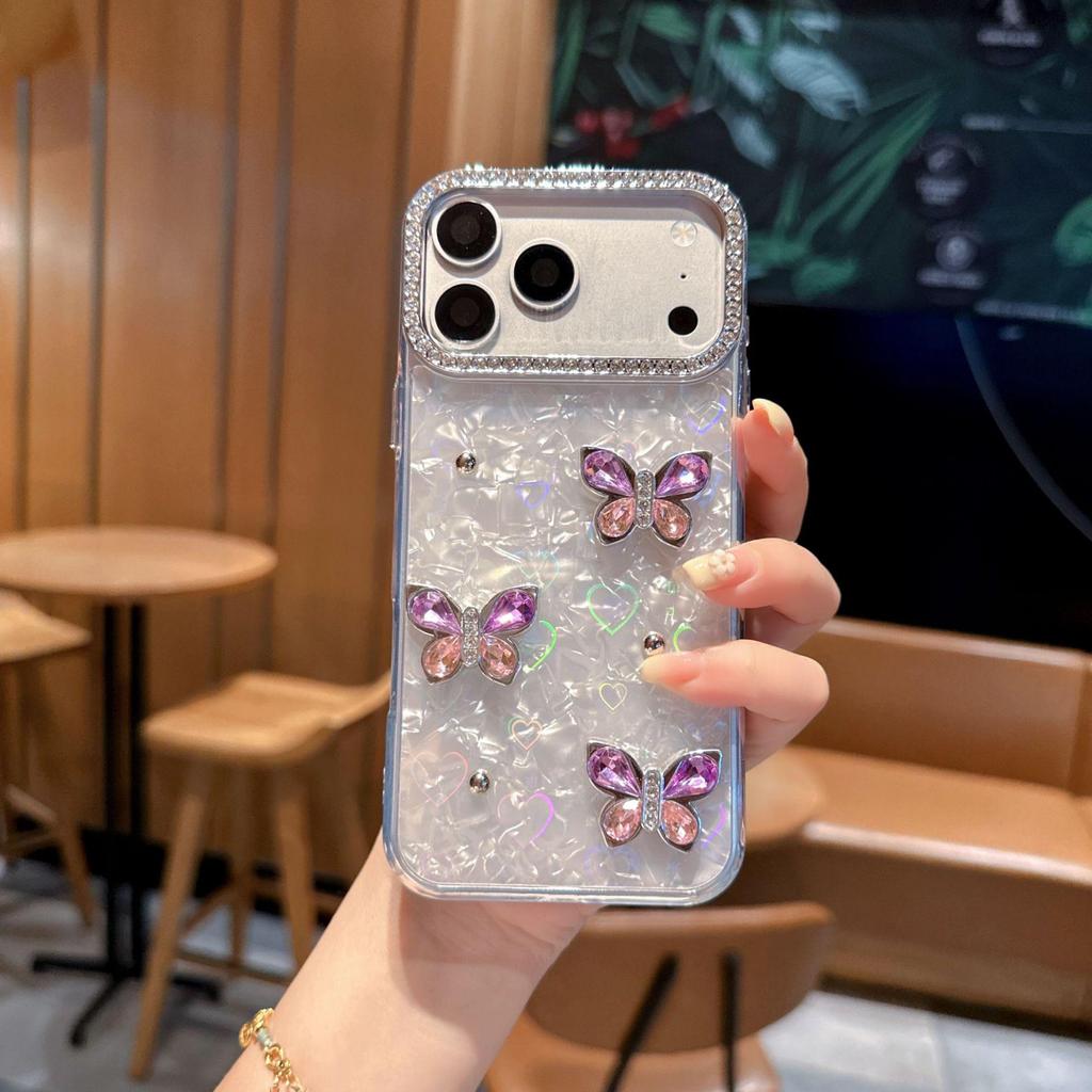 Diamond Bowknot Phone Case for iPhone 11/12/15/16/17 Pro Max