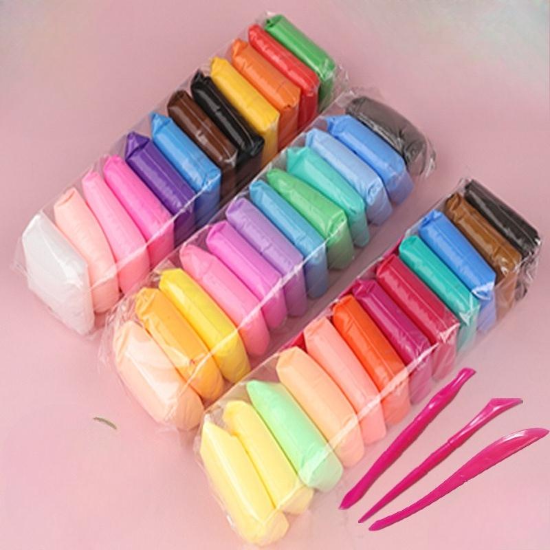 Ultra-light Clay 12-36 Color Set - Leather Modeling Clay - Children's Safe and Non-toxic Educational Toy - Handmade Clay