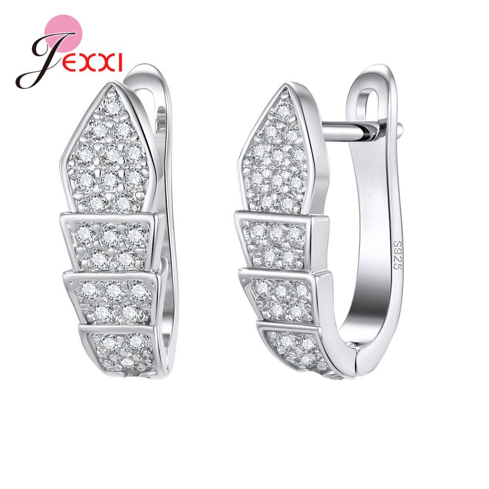 

Korean Style Various Models Crystal Earring Findings Genuine 925 Silver Earring Findings Jewelry Accessories For DIY