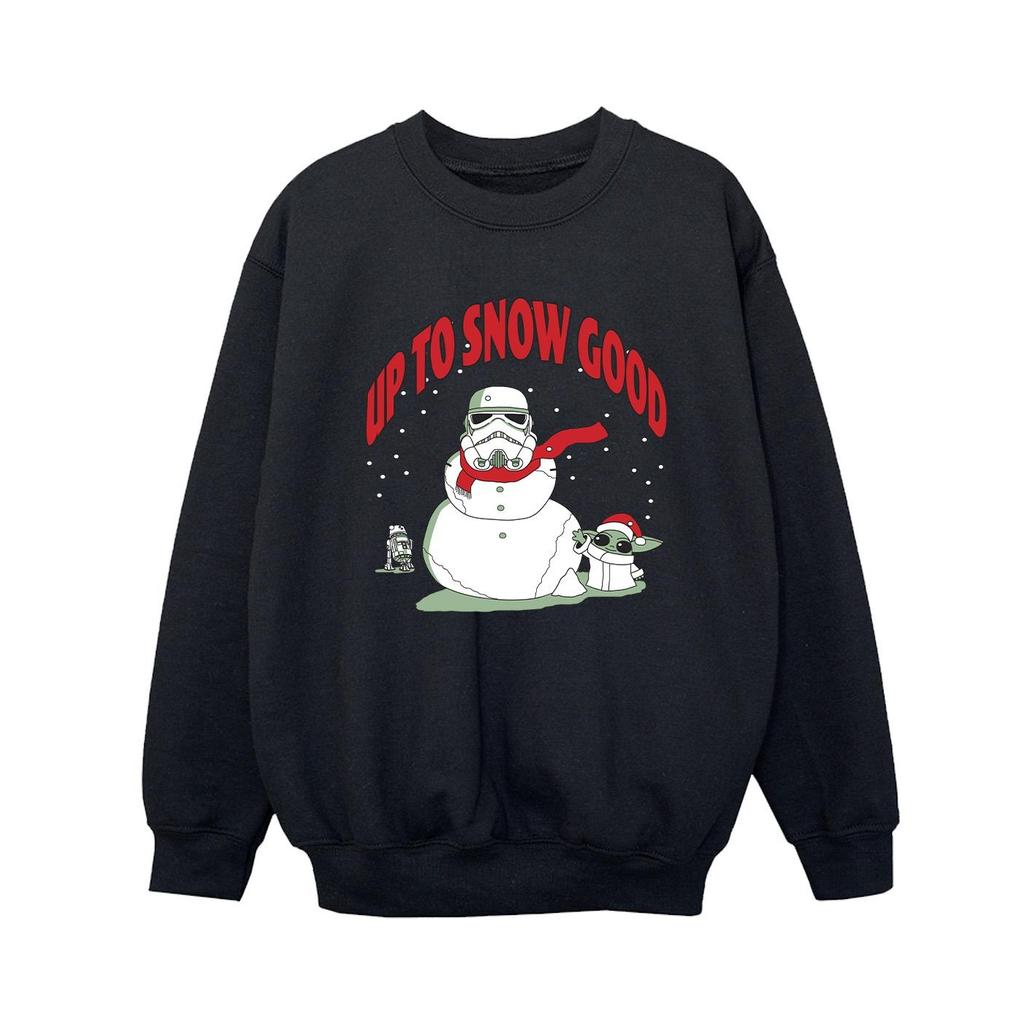 Star Wars Mandalorian Boys Up To Snow Good Sweatshirt