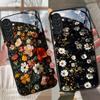 Розкішний Ретро Квітковий Скляний Чохол для Телефона Samsung A37 A57 A07 A26 A36 A56 A16 A06 A55 A35 A14 A34 A54 A24 A25 A15 A34 A54 4G 5G