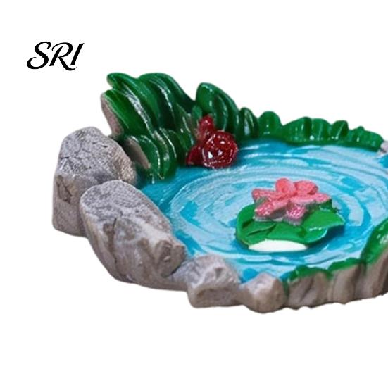 Miniature Rock Garden Decor 2 Pcs Stone Statue Resin Fake Models for Diorama Tranquil Zen Ornament Supplies Micro Train Landscape Railway Sand