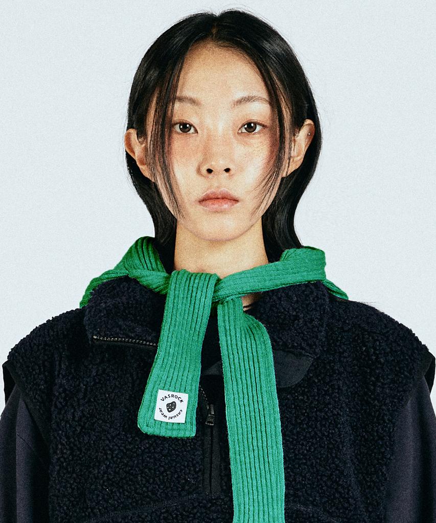 VASROCK Churros Knit Scarf Balaclava Green