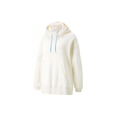 Solid Color Kangaroo Pocket Drawstring Hoodie Long Sleeve Sweatshirt Women Tops White 533421-65