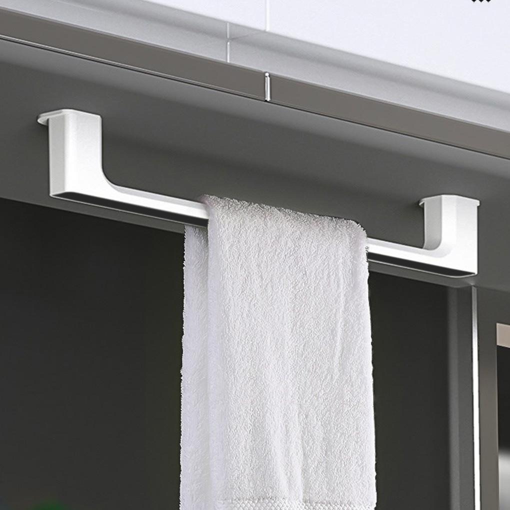 Towel Rack Hanger Plastic Rag Bar Dish Cloth Hanging Storage Shelf for Kitchen Toilet Bathroom
