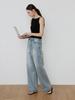Kkomma Cmj53 Belt Set Wide Denim Pants