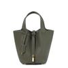 [New] High-quality First-layer Cowhide Niche Vegetable Basket Handbag Female, Genuine Leather Large-capacity High-end Bucket Bag