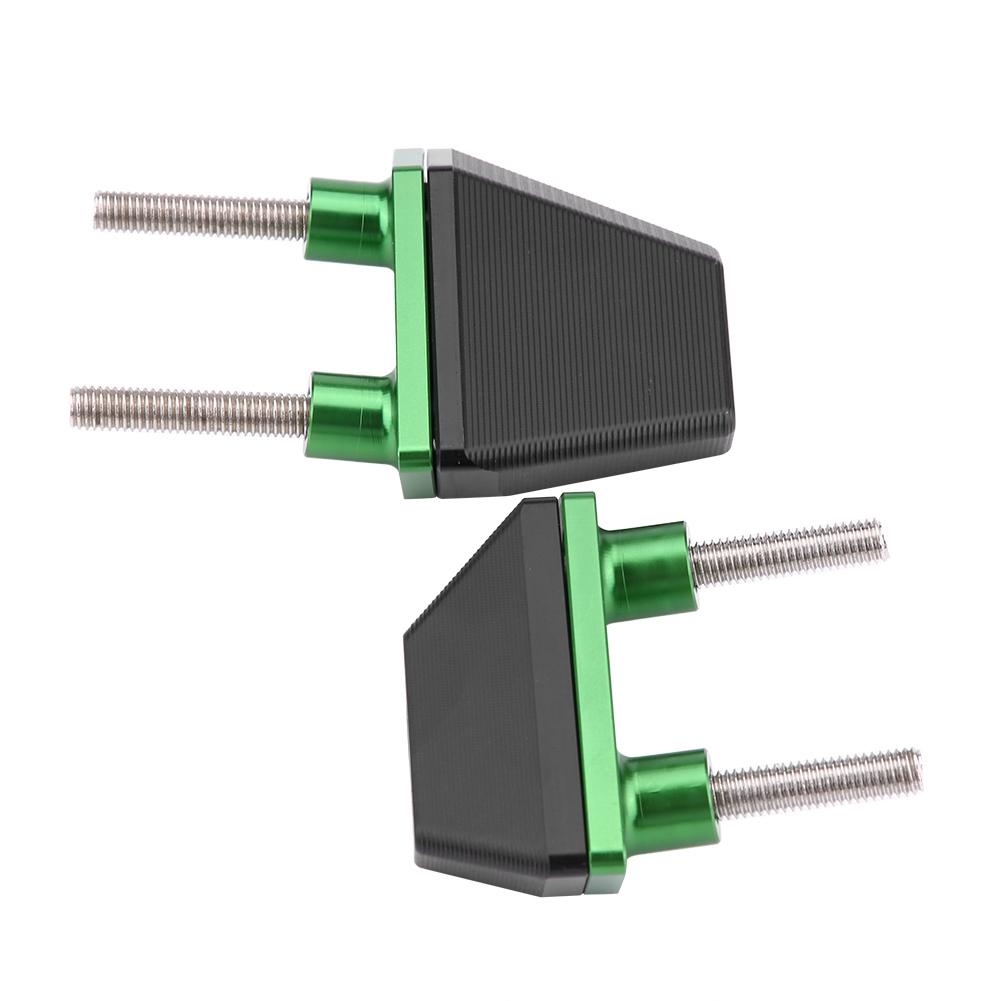 1 para motocyklowych sliderów ramy, ochraniacze na wypadek upadku dla Kawasaki Z800 Z1000 Z750, zielone