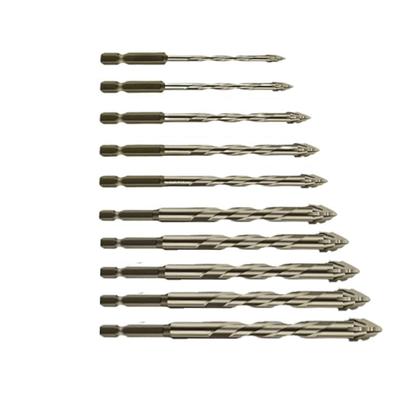Full Size Serrated Eccentric Drill Bit Kit For Masonry Installation Ceramic Glass Concrete Crosses Bit Drilling Tool