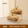 Elegant Multi-layer Snack and Fruit Plate with Lid for Coffee Table