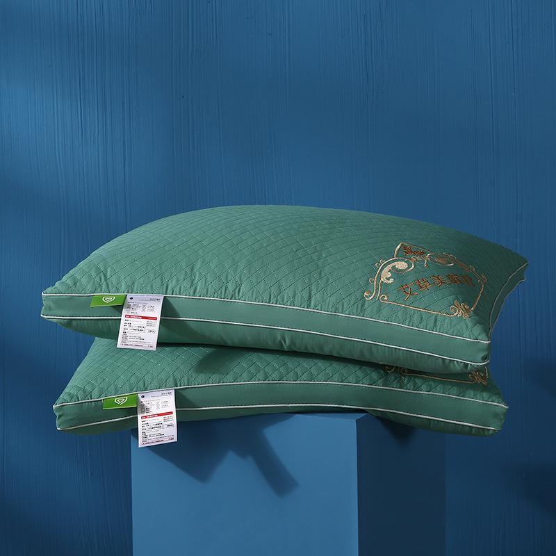 Neck Support Pillow with Non-Collapsing Core & Cover, 48x74cm, Ideal for Home, Hotel or Dorm Use