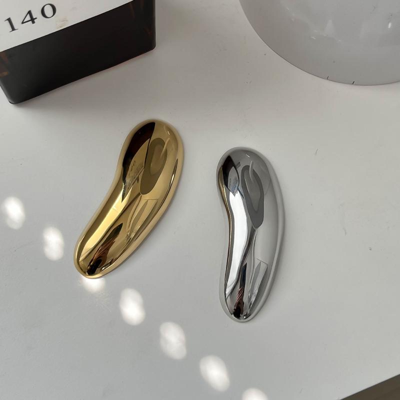 Spille Pod in Acciaio Inossidabile per Donna Semplice Vintage Irregolare Ovale Spilla alla Moda Casual Versatile Accessori per Abbigliamento Nuovo