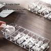 Transparent Data Cable Organizer Case Classification Dustproof Card Organizer With Lid Clutter Collection Box For Office Home