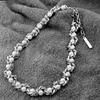 Original Design Snake Style Layered Pearl Cuban Choker Clavicle Necklace