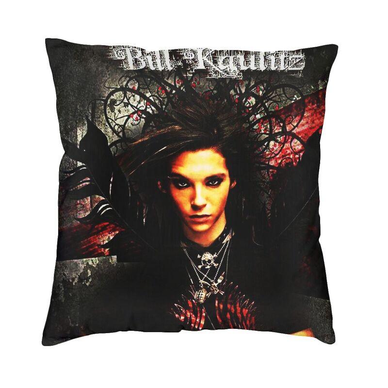 Soft Tokio Hotels Logo Music Rock Band Throw Pillow Case Decoration Custom Square Cushion Cover 40X40Cm Pillowcover Living Room