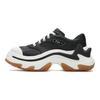 Fila Diva Fabric Top Grain Leather Mesh Comfortable Low-Top Lifestyle Sneakers Women sneakers Black White F12W421118FBK