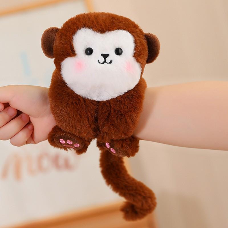 Cute Giant Panda Doll Snap Ring Bracelet Toy Plush Doll Hug Wrist Chengdu Base Souvenir