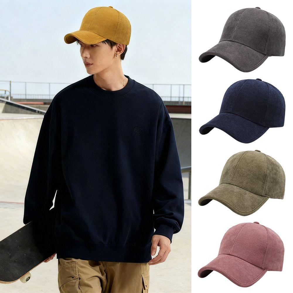 Breathable Winter Baseball Caps Adjustable Trucker Hats Simple Men's Hats  Women