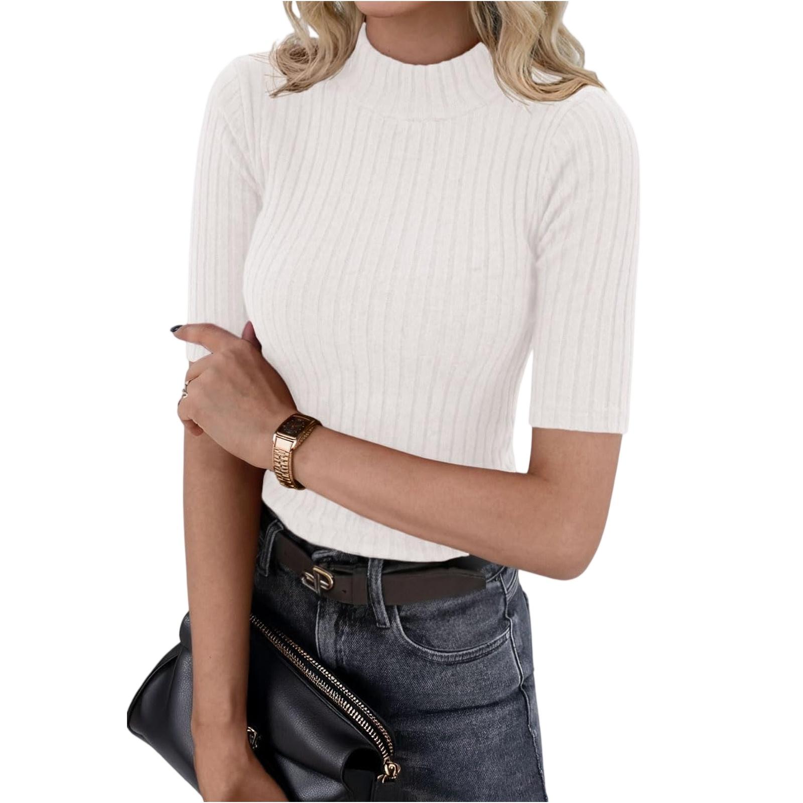 

Women s Fashionable Casual -colored Blouse XL
