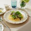 NARUMI Prima Donna Pasta Made In Elegant Curry Deep Gift Plate, 25cm, Gold, Japan, Stylish, Gorgeous, Rimmed, Plate, Plate, Boxed, 52476-1021