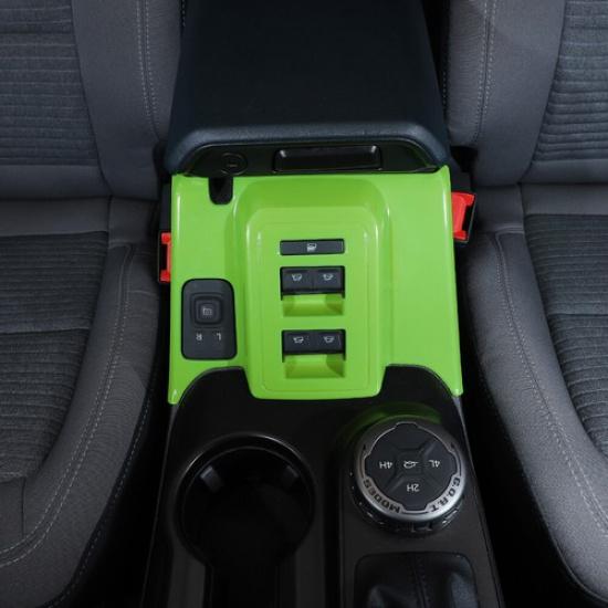 Auto Fensterheberschalter Rahmen Dekorabdeckung für Ford Bronco +Hellgrün 4-Türer