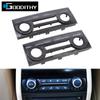 Car Rear Air Conditioner AC Switch Button Panel Control Frame Trim Circel For BMW 5 6 7 X5 X6 Series F10 F11 F06 F07 F01 F02 F15