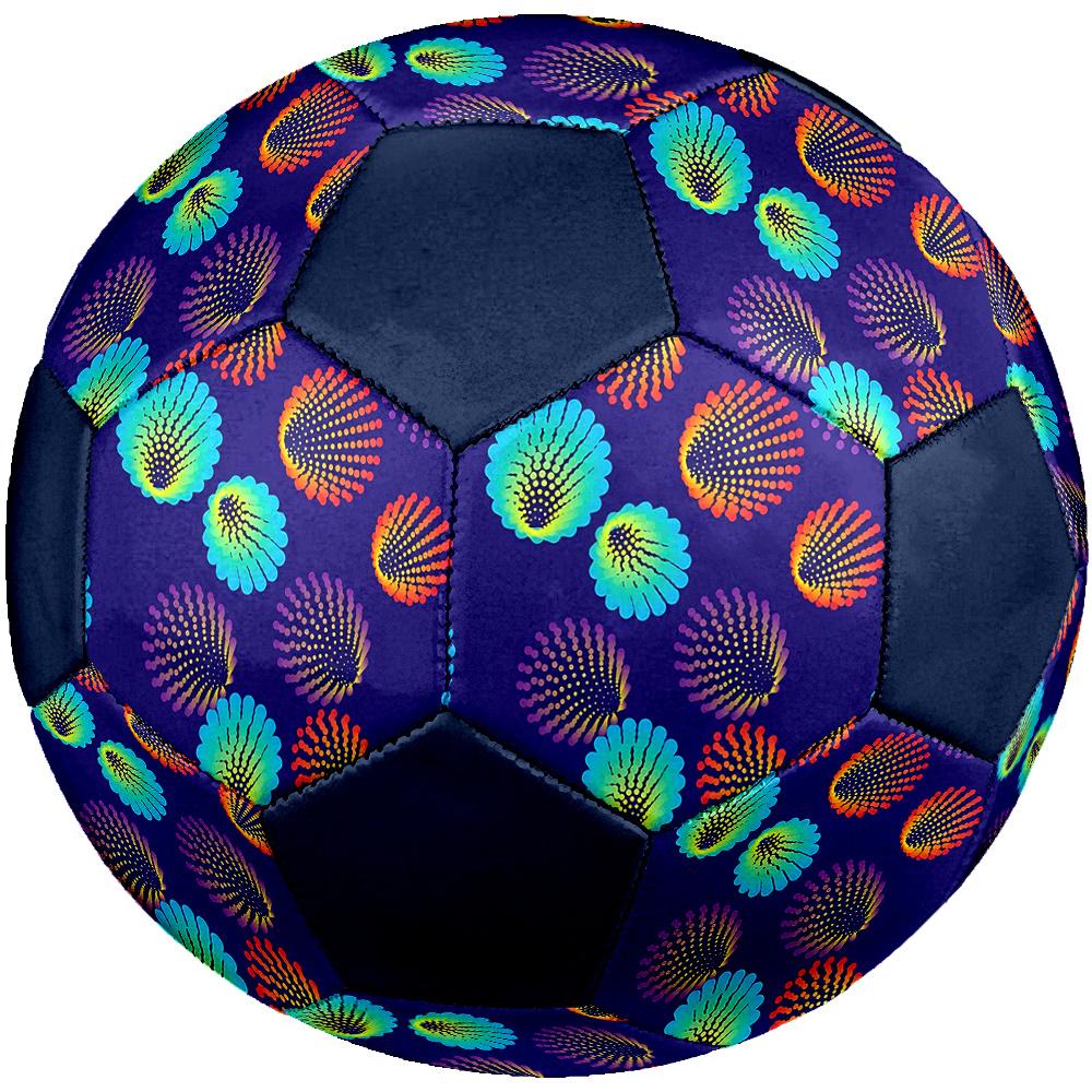 1PC Colorful Shell Soccer Ball Size 5 Football Machine Sewn Indoor/Outdoor Universal Football Gift W62