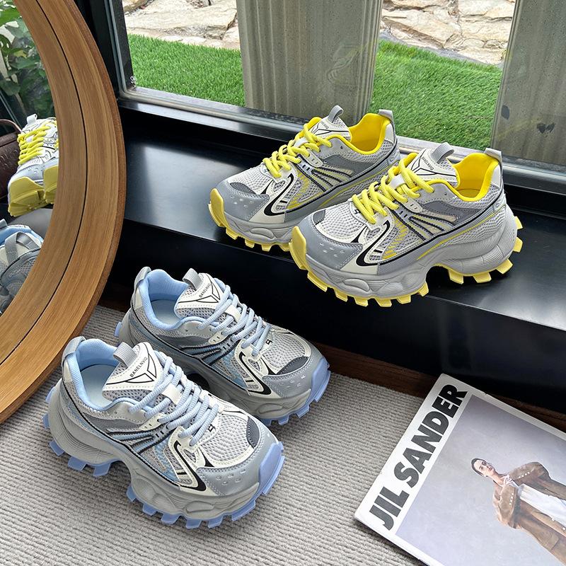 

Summer new thick-soled heightening women s versatile casual shoes fashionable breathable single shoes shoes 40 жёлтый