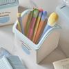 Large Capacity Pencil Storage Box Pen Stand Makeup Brush Organizer Sweet House Pen Holder  School