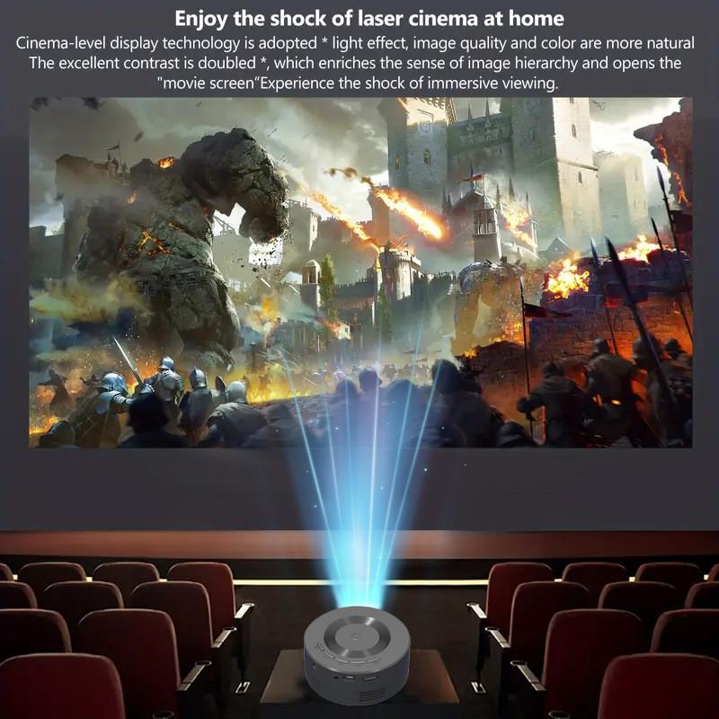 Compact Mini Projector E60 Portable Wired Home Projector With Vibrant 720p Resolution