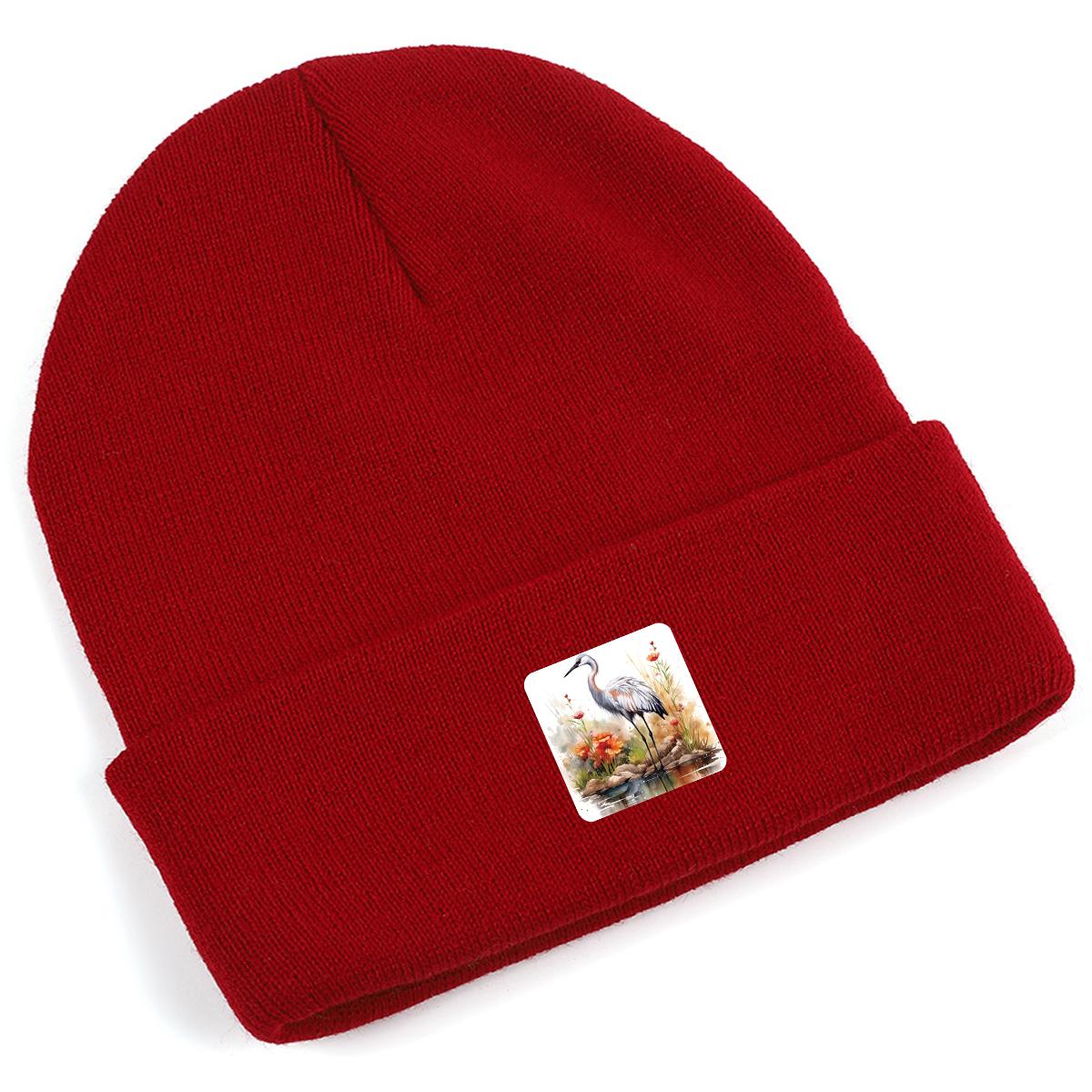 Шапка бини Crane Rill зимняя вязаная — фото 10