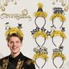 Party Decoration Christmas New Year Headpiece Star/Crown Glitter Hair Hoop  New Year Dress Up