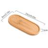 Natural Bamboo Wooden Organizer Tray Oval Rectangular Shape for Bathroom Counter Storage Jewelry and Skincare Display
