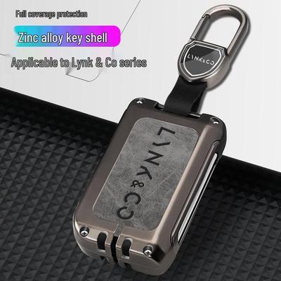 Étui pour clé Lynk & Co 06 - Modèle 2021/2022 Coque et Boucle de clé Métal Haut de Gamme pour Homme