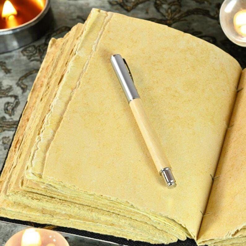 Mother Earth Leather Journal: Grimoire Book of Shadows