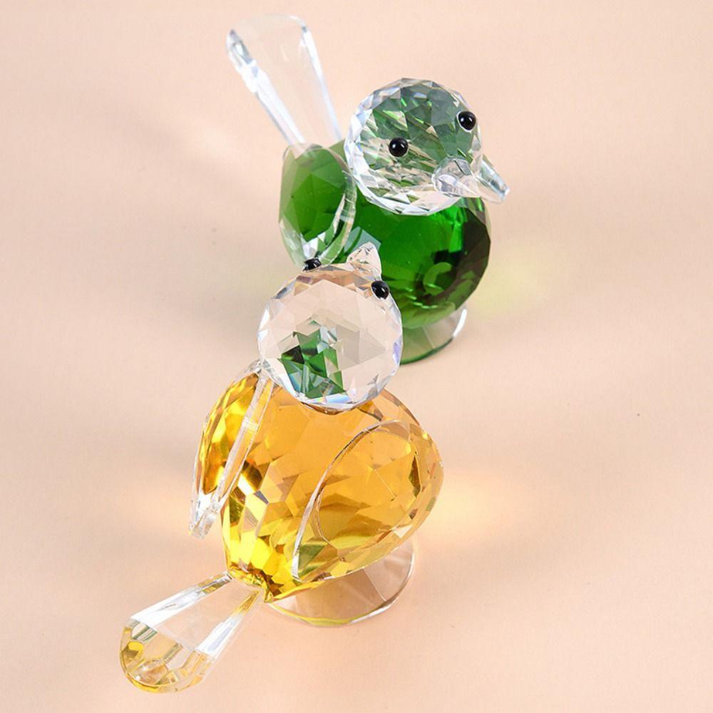 Cute Crystal Bird Ornaments Exquisite Simulation Bird Ornaments Creative Bird Figurines  Office