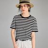 Women's Tencel Silk Blend Classic Striped T-Shirt