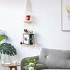 3 Styles Wall Decoration Storage Racks Woven Wooden Hanging Decorations Bedroom Living Room Wind Chime Decoration Racks