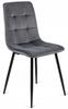 Peru Upholstered Dining Chair Gray Velvet Modern Loft