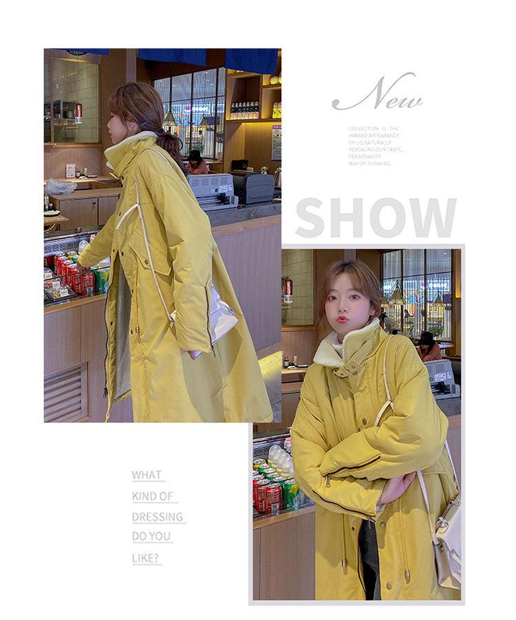 Women's Plus Size Long Velvet Padded Parka - Thick, Warm, Plush Winter Windbreaker