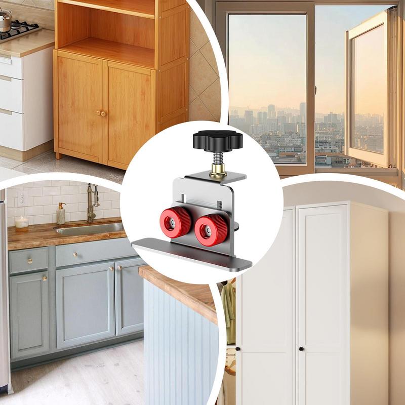 Cabinet Door Mounting Jig Cabinets Frame Clamp Household Hidden Door Stainless Steel Mounting Support Woodworking Tools