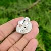 Natural Larimar Gemstone Multi Stone Flower Adjustable Ring 925 Silver For Girls