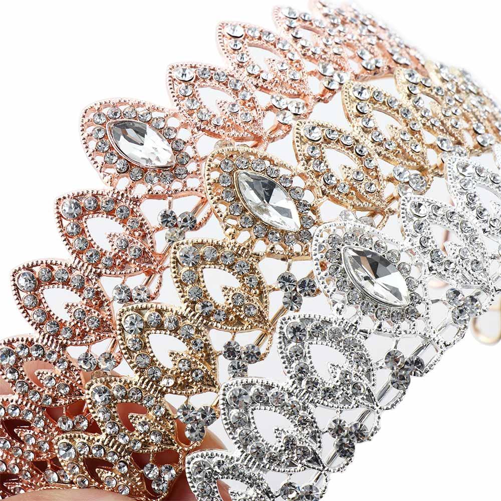 Jewelry Rhinestone Headband Crystal Hair Accessories Hair Crown Bridal Tiara Ornaments Headwear