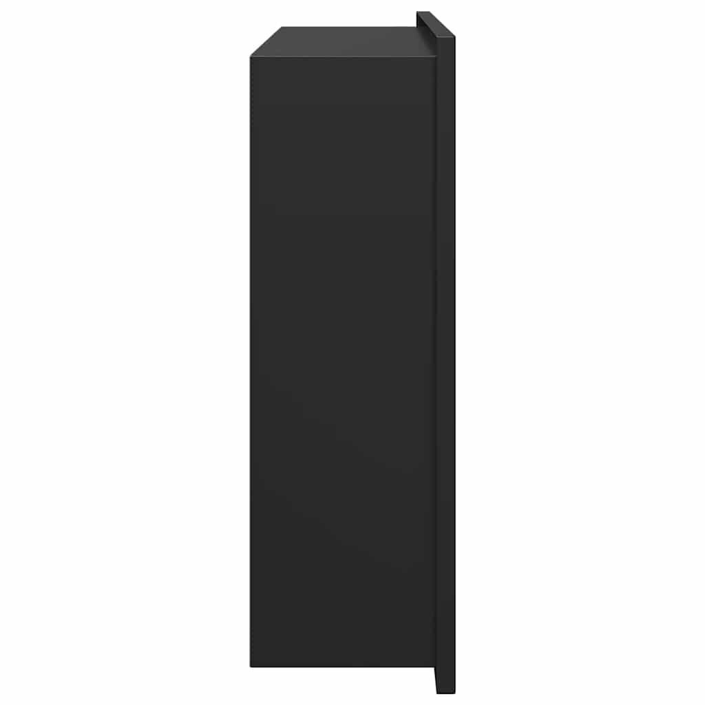 Shower Shelf in Black 45 x 30 x 9.5 cm Stainless Steel