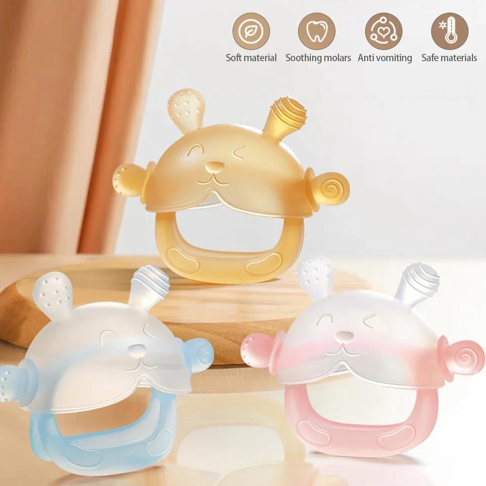 1Pcs BPA Free Silicone Anti Drop Wrist Hand Teether Dental Care Gums Anti-eating Baby Teether Gloves Hand Molar Baby Accessories