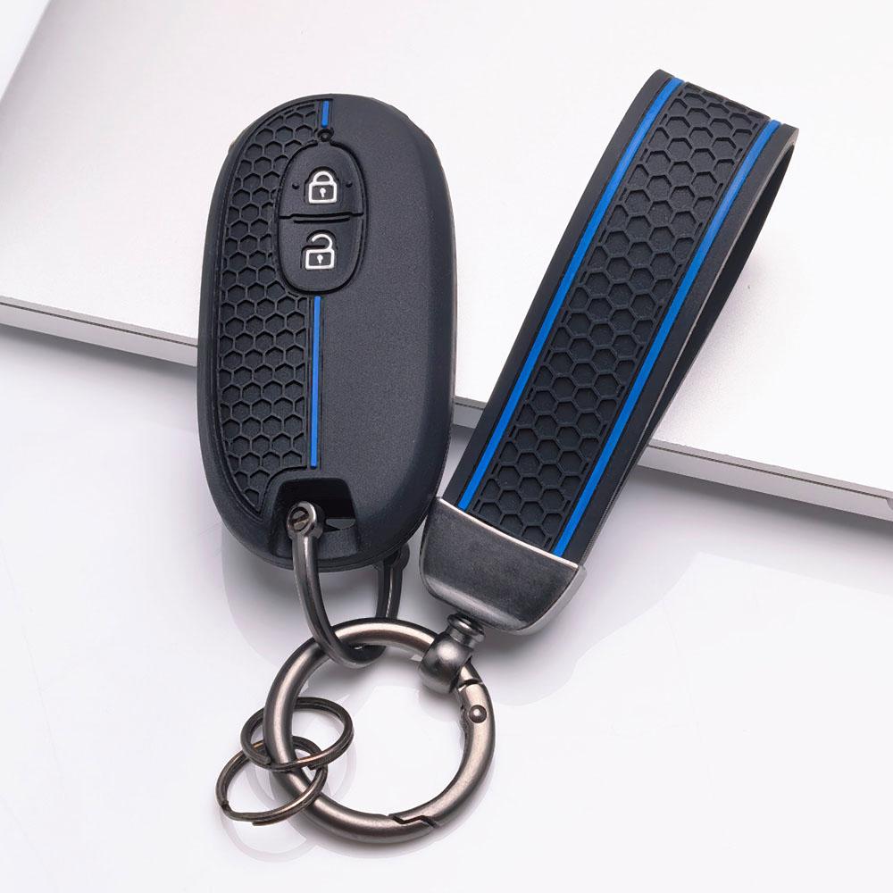 Key Fob Cover for Suzuki Swift Jimny SX4 Baleno XL6 Ertiga Dzire Ignis with Keychain Protective Accessory Key Fob Protection Replacement