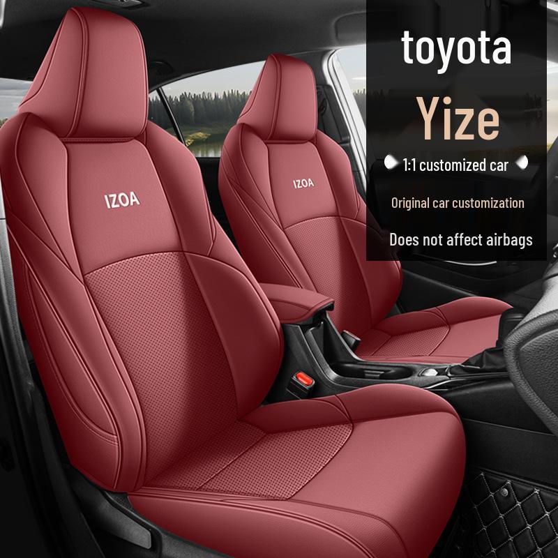 Toyota IZOA CHR Leather Car Seat Covers, Universal, All-Season, Fully Enclosed Cushions.