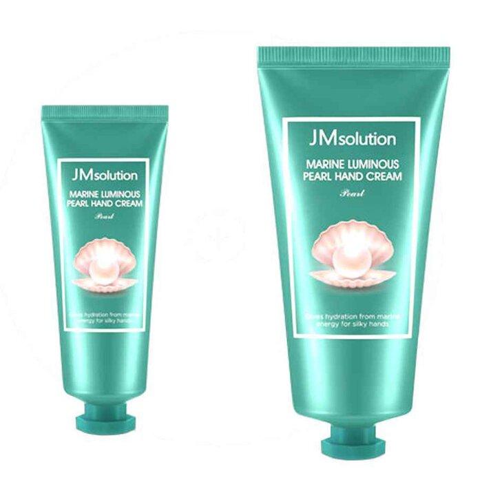 JM SOLUTION Marine Luminous Pearl Hand Cream 50ml + 100ml
