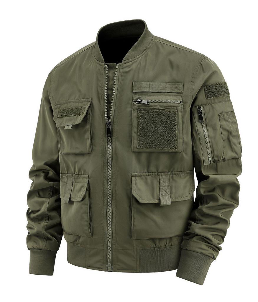 Multi-Pocket Waterproof Mountain-Style Windbreaker for Outdoor Camping
