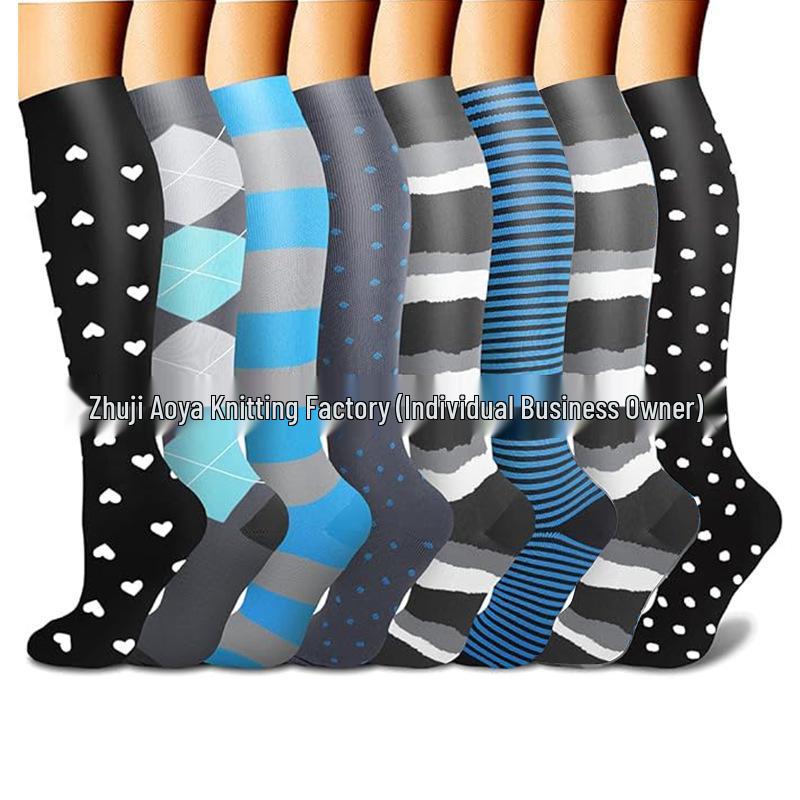 Cross-border Over-the-Knee Compression Yoga & Sport Socks Set